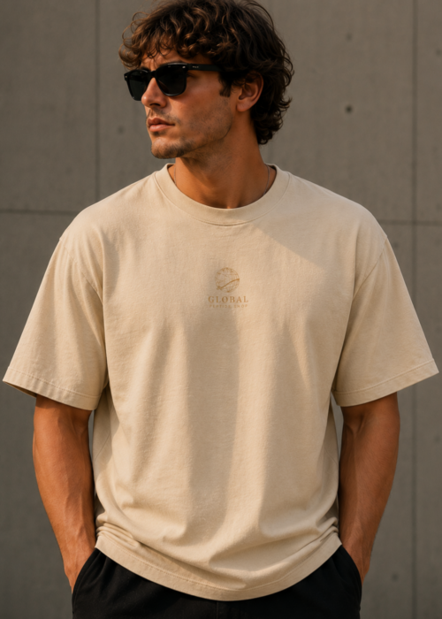 Relaxed Gym Tee - Beige