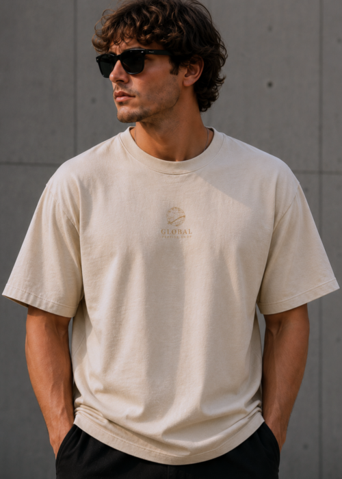 Relaxed Gym Tee - Beige